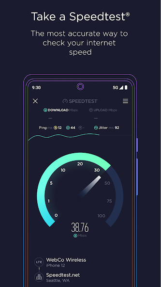 تحميل برنامج SpeedTest By Ookla مهكر سبيد تست لقياس سرعة الإنترنت للاندرويد والايفون 2024 اخر اصدار مجانا