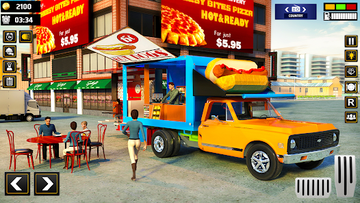تحميل لعبة Food Truck Driving Simulator مهكرة للاندرويد والايفون 2024 اخر اصدار مجانا