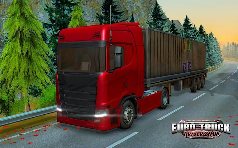 تحميل لعبة Euro Truck Driver 2018 للاندرويد والايفون اخر اصدار مجانا