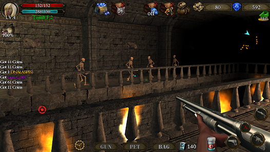 تحميل لعبة Dungeon Shooter Dark Temple مهكرة للاندرويد 2024 اخر اصدار مجانا