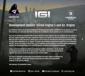 لعبة إطلاق النار الشهيرة IGI Origin ستنتقل الى محرك التطوير Unreal Engine 5
