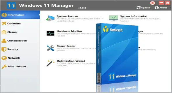 تحميل برنامج تنظيف وتسريع الويندوز Windows 11 Manager