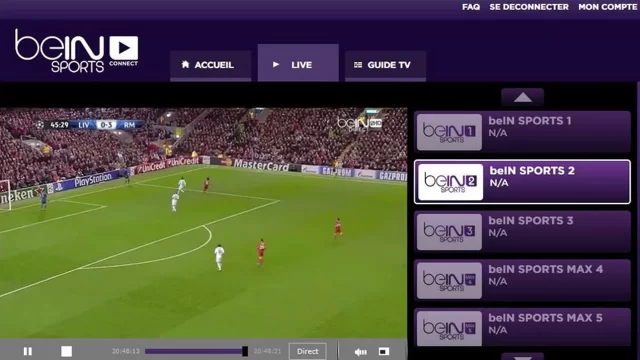 تحميل تطبيق بين سبورت لايف تي في BeIN Sports Live TV Apk لمشاهدة المباريات بث مباشر 2024 اخر اصدار مجانا