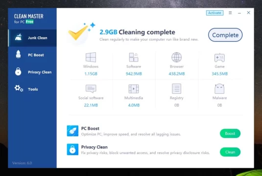 تحميل برنامج كلين ماستر Clean Master 2024 للكمبيوتر مجانا