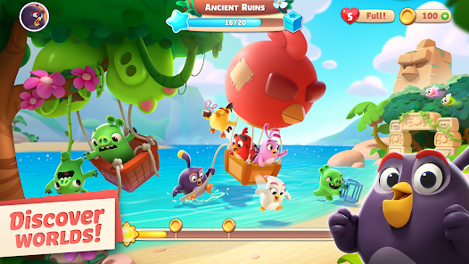 تحميل لعبة Angry Birds Journey Mod Apk مهكرة للاندرويد والايفون 2024 اخر اصدار مجانا