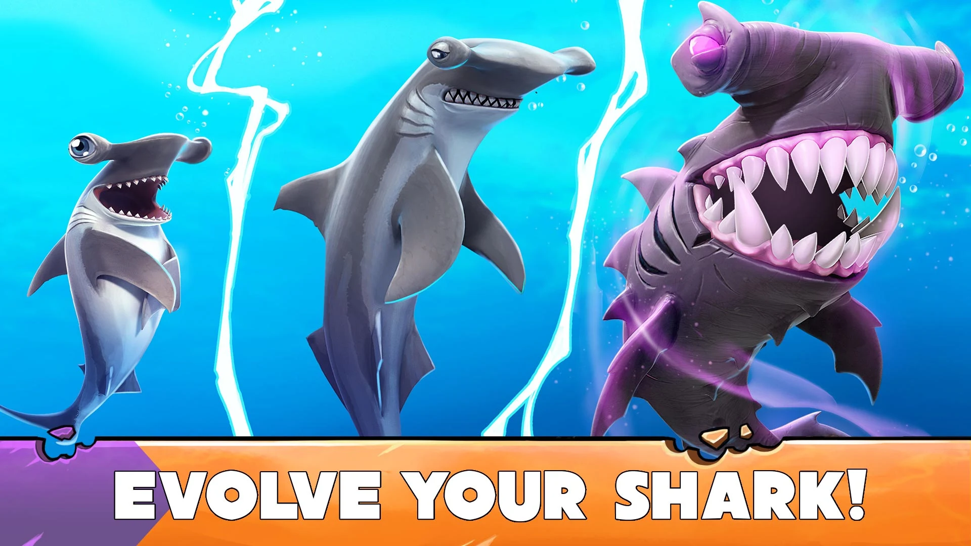 تحميل لعبة Hungry Shark Evolution مهكرة للاندرويد والايفون 2024 اخر اصدار مجانا