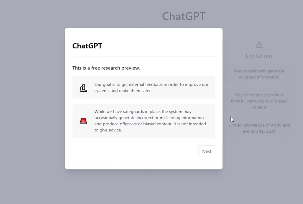 خطوات عمل حساب OpenAI لاستخدام ChatGPT في الدول العربية المحظورة