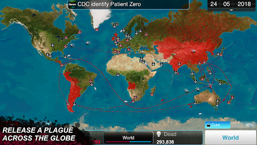 تحميل لعبة Plague Inc Apk مهكرة للاندرويد والايفون 2024 اخر اصدار مجانا