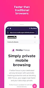 تحميل تطبيق Firefox Focus مهكر للاندرويد والايفون 2024 اخر اصدار مجانا