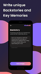 تحميل تطبيق Kindroid AI Companion chat لإنشاء صديق رقمي للاندرويد والايفون 2024 اخر اصدار مجانا