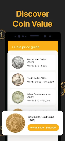 تحميل تطبيق CoinSnap Coin Identifier تحديد العملة بالذكاء الاصطناعي للاندرويد والايفون 2024 اخر اصدار مجانا