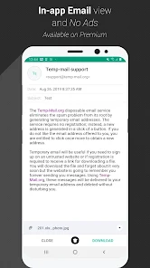 تحميل تطبيق Temp Mail Pro Apk Mod مهكر للاندرويد 2024 اخر اصدار مجانا