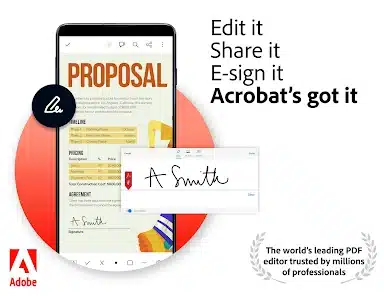 تحميل برنامج Adobe Acrobat Reader للاندرويد والايفون 2024 اخر اصدار مجانا