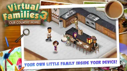 تنزيل لعبة Virtual Families 3 مهكرة للاندرويد والايفون 2024 اخر اصدار مجانا