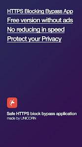 تحميل تطبيق Unicorn HTTPS: Fast Bypass DPI للاندرويد والايفون 2024 اخر اصدار مجانا