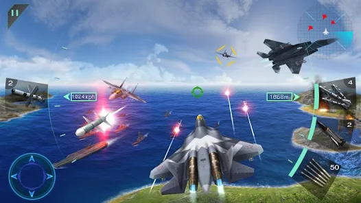 تحميل لعبة Sky Fighters 3D Apk مهكرة للاندرويد والايفون 2024 اخر اصدار مجانا