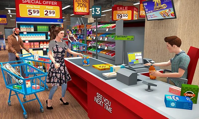 تحميل لعبة Supermarket Simulator Apk مهكرة للاندرويد والايفون 2024 اخر اصدار مجانا