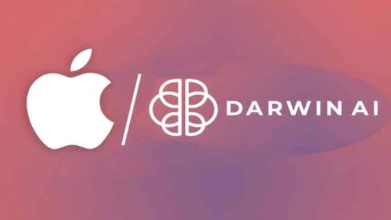 آبل تدخل عالم الذكاء الاصطناعي بشراء شركة DarwinAI