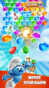 تحميل لعبة Smurfs Bubble Shooter Story للاندرويد والايفون 2024 اخر اصدار مجانا
