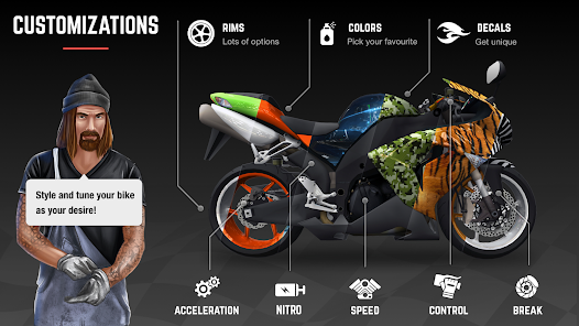 تحميل لعبة Racing Fever Moto Apk مهكرة للاندرويد والايفون 2024 اخر اصدار مجانا