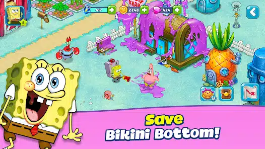 تحميل لعبة SpongeBob Adventures In A Jam mod apk مهكرة للاندرويد والايفون 2024 اخر اصدار مجانا