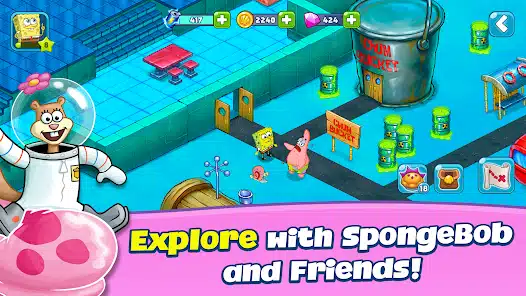 تحميل لعبة SpongeBob Adventures In A Jam mod Apk مهكرة للاندرويد والايفون 2024 اخر اصدار مجانا