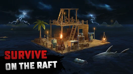 تحميل لعبة Raft Survival Apk مهكرة للاندرويد والايفون 2024 اخر اصدار مجانا