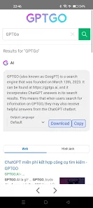 تحميل تطبيق Go AI - AI Search Engine محرك بحث بالذكاء الاصطناعي للاندرويد والايفون 2024 اخر اصدار مجانا